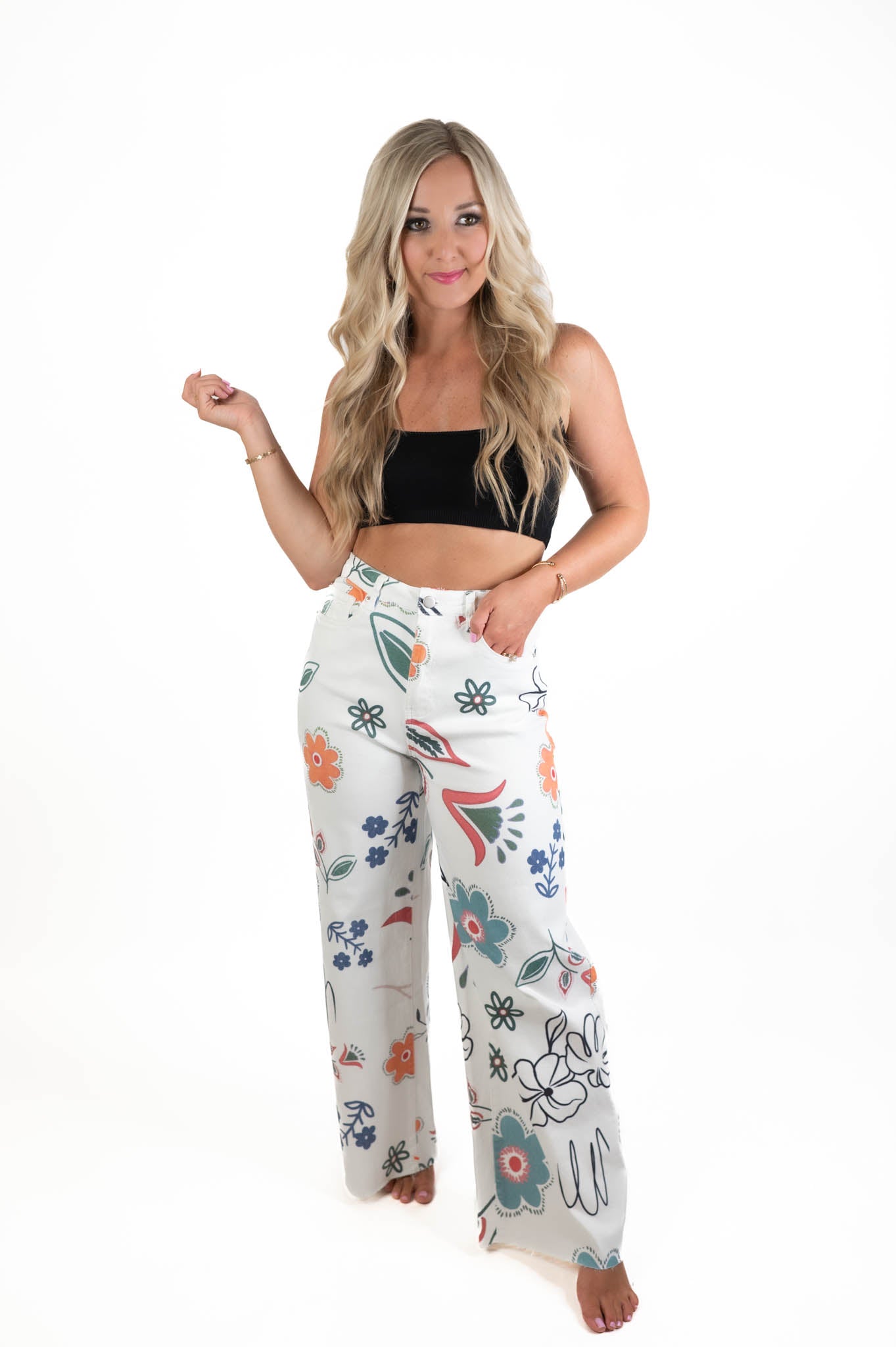 Never Blend In Multi Print Pants