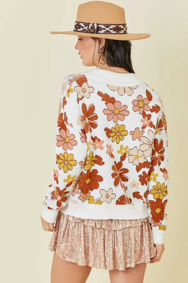 Daisy Floral Sweater