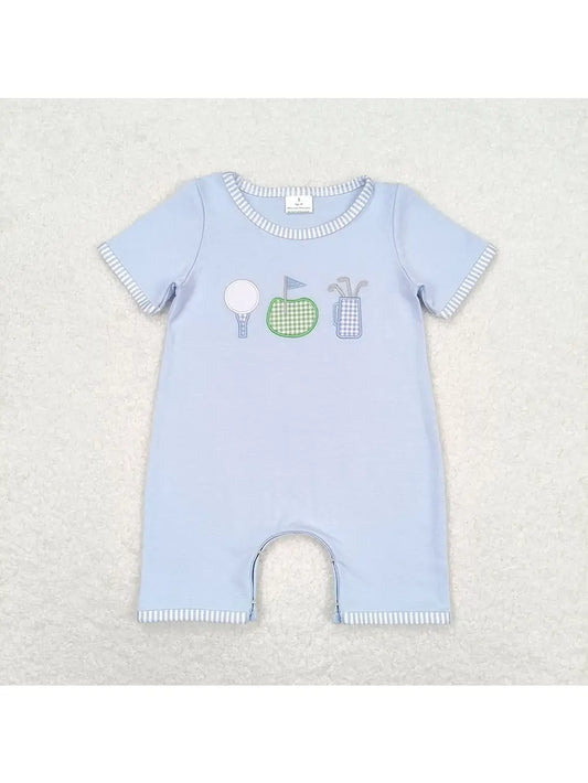 Boys Golf Blue Romper