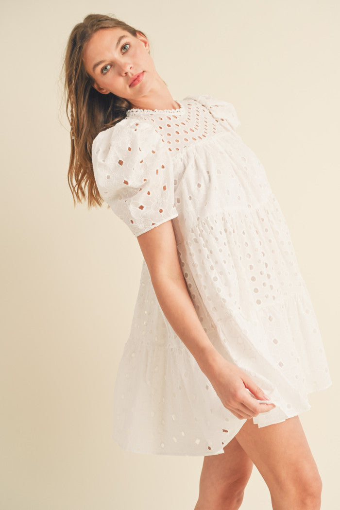 Roses & Romance Eyelet Dress