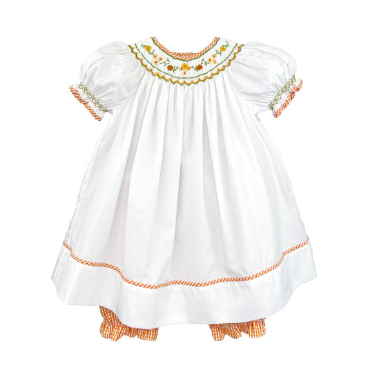 Harvest Smocked Dress & Plantaloon Set