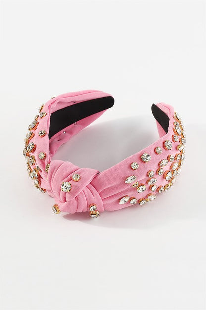 Pink Rhinestone Headband